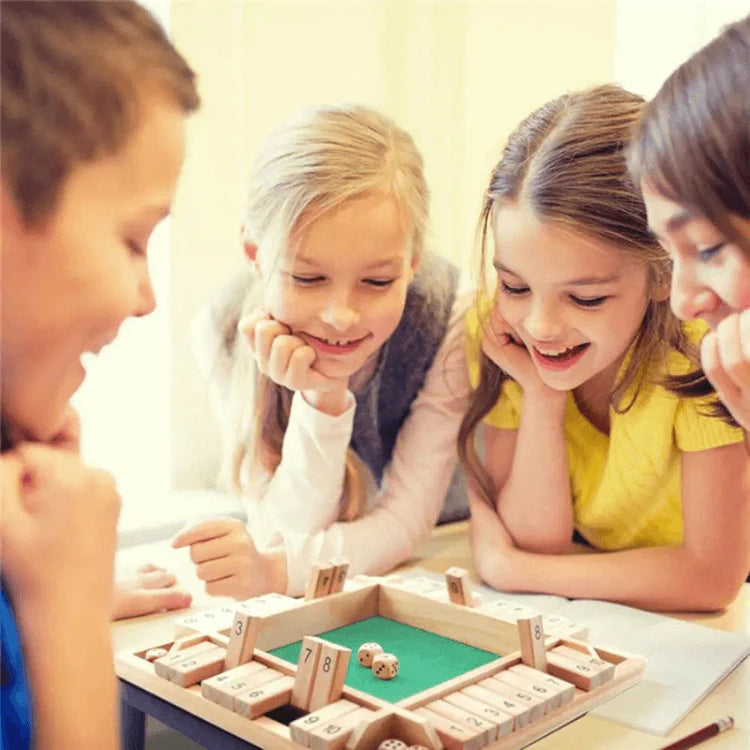 Sprout & Peg Wooden Game Shut The Box