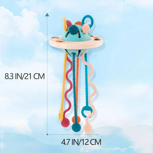 Sprout & Peg Grade Silicone Pull String Toy