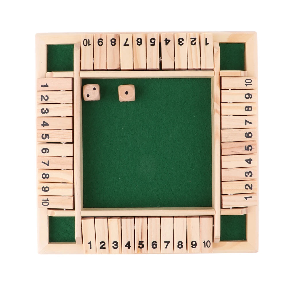 Sprout & Peg Wooden Game Shut The Box